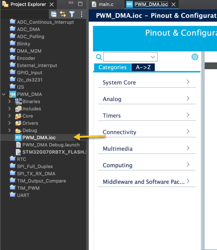 Getting Started with STM32G0 and STM32CubeIDE: Generate PWM with it’s ...