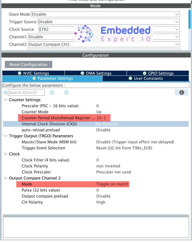 STM32 Timers Applications: External Trigger – EmbeddedExpertIO