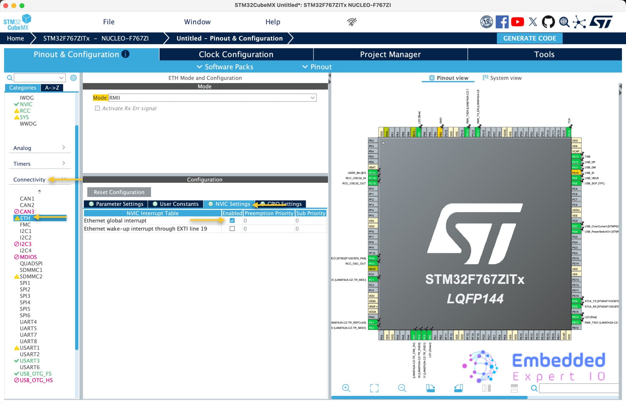 STM32 and Mongoose Web server Part1: Introduction and Hardware Setup ...